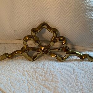 Vintage Brass Bow Hook Wall Decor